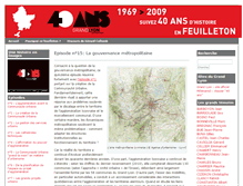 Tablet Screenshot of 40ans.grandlyon.com