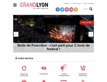 Tablet Screenshot of grandlyon.com